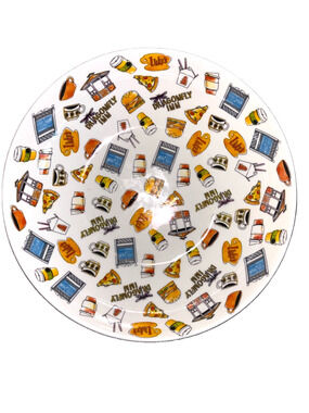 Gilmore Girls Dragonfly Inn Luke's Diner Coffee Logo's Ceramic Pasta Soup Bowl
